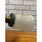 Vintage 1930s Black Faceted Glass Art Nouveau Pivoting Desk Table Lamp