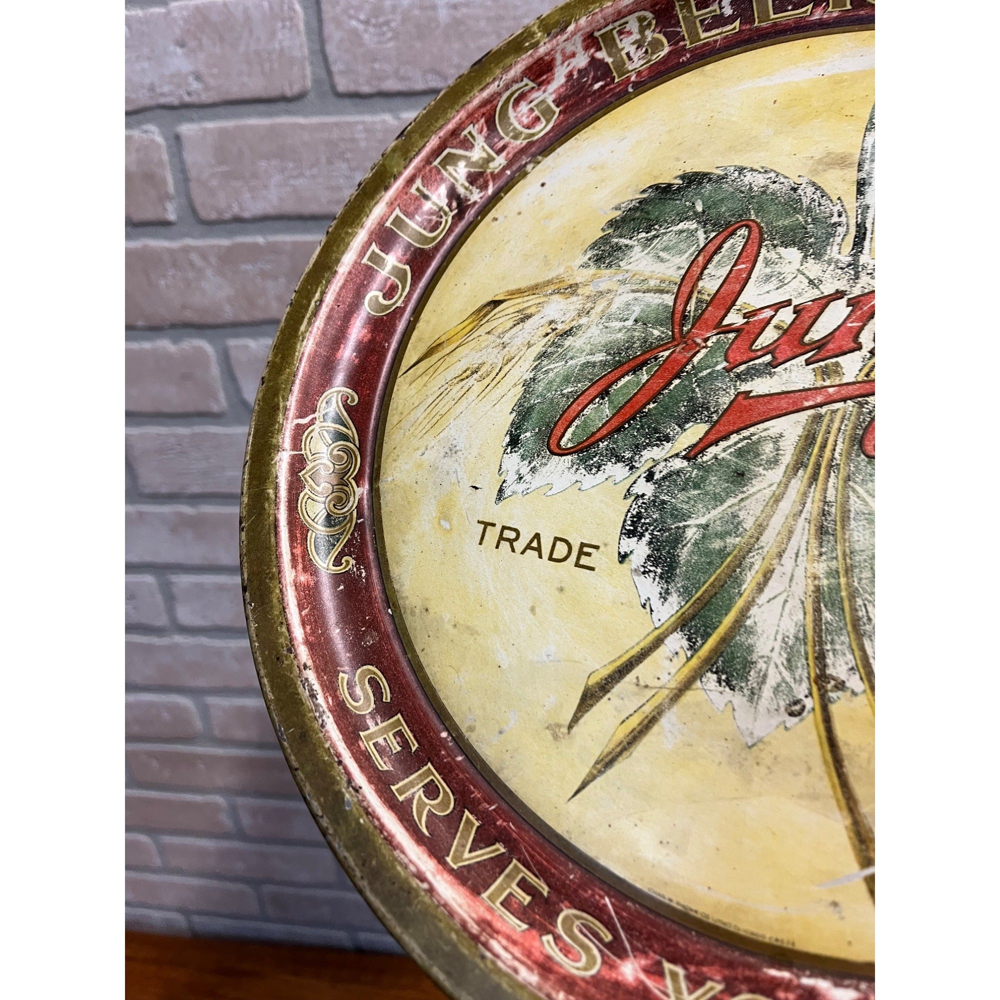 RARE Vintage Pre-Prohibition Jung Milwaukee Beer Tray Wisconsin Wis