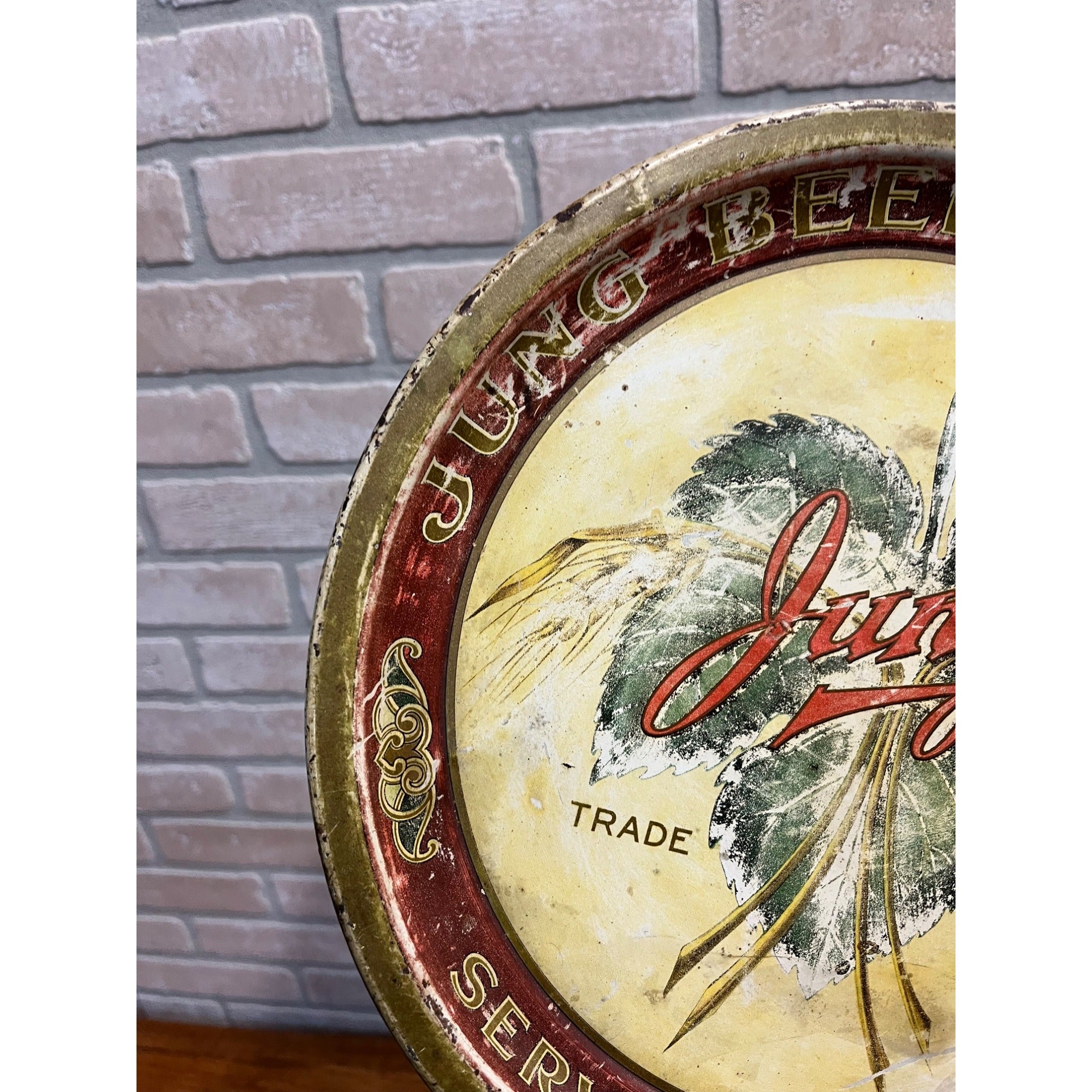 RARE Vintage Pre-Prohibition Jung Milwaukee Beer Tray Wisconsin Wis