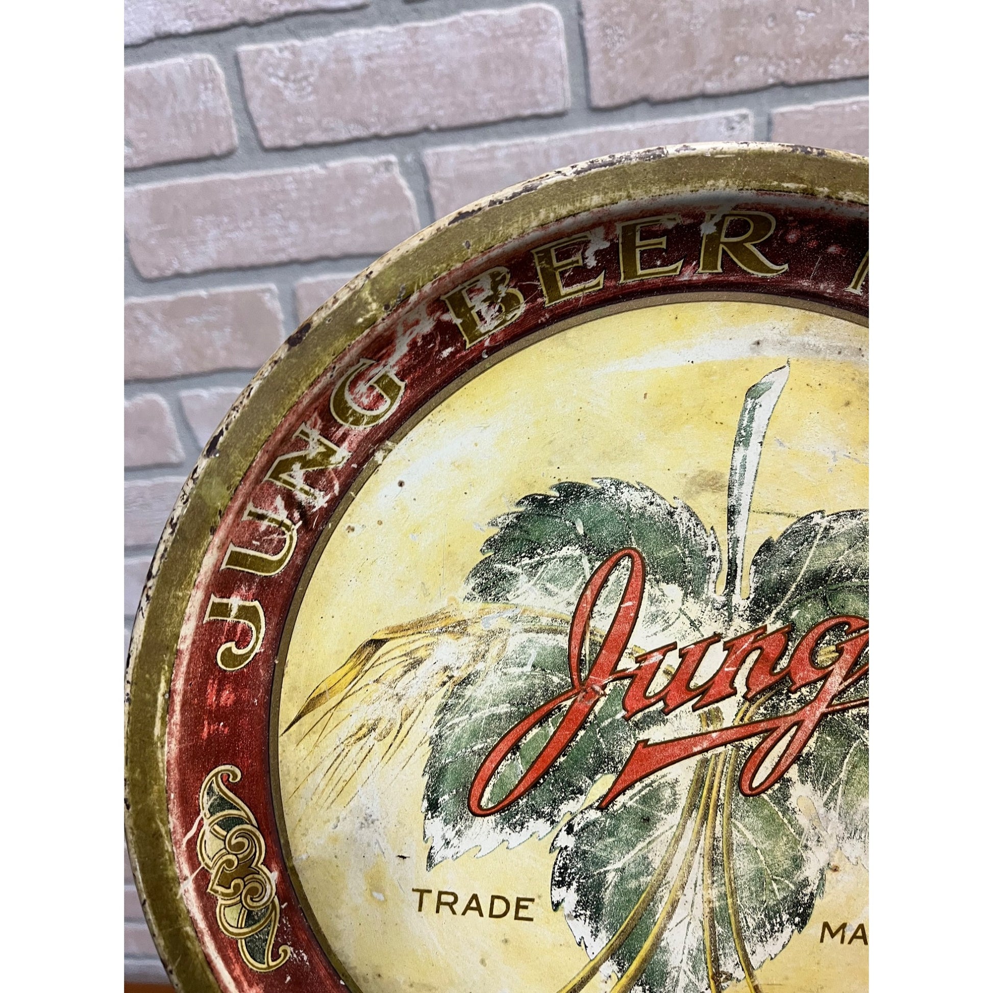 RARE Vintage Pre-Prohibition Jung Milwaukee Beer Tray Wisconsin Wis
