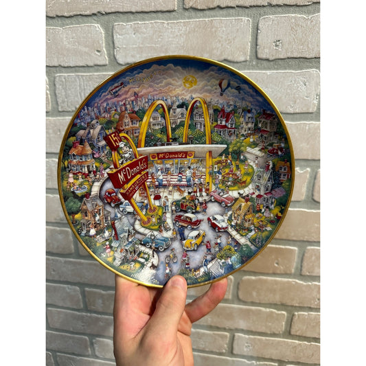 FRANKLIN MINT MCDONALDS GOLDEN MOMENTS PLATE BILL BELL 1990S VINTAGE LTD ED