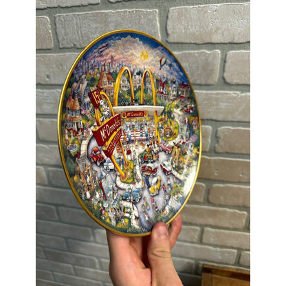 FRANKLIN MINT MCDONALDS GOLDEN MOMENTS PLATE BILL BELL 1990S VINTAGE LTD ED