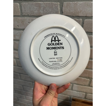 FRANKLIN MINT MCDONALDS GOLDEN MOMENTS PLATE BILL BELL 1990S VINTAGE LTD ED