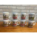Vintage Raid Bug Spray Killer Promo Mugs West Bend Thermo-Serv Advertising