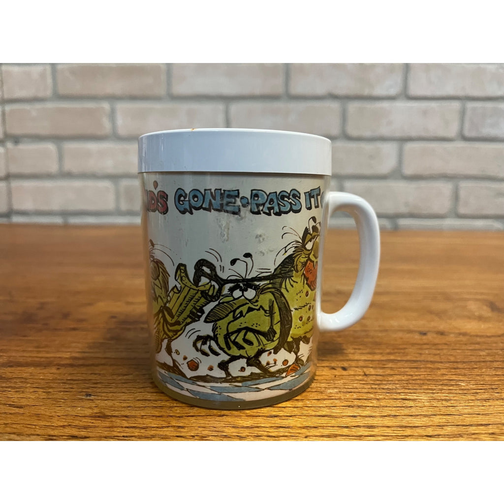 Vintage Raid Bug Spray Killer Promo Mugs West Bend Thermo-Serv Advertising