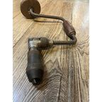 Antique Lot of (5) Angle Brace Drills Hand Crank Wooden Tool Wall Decor Lot