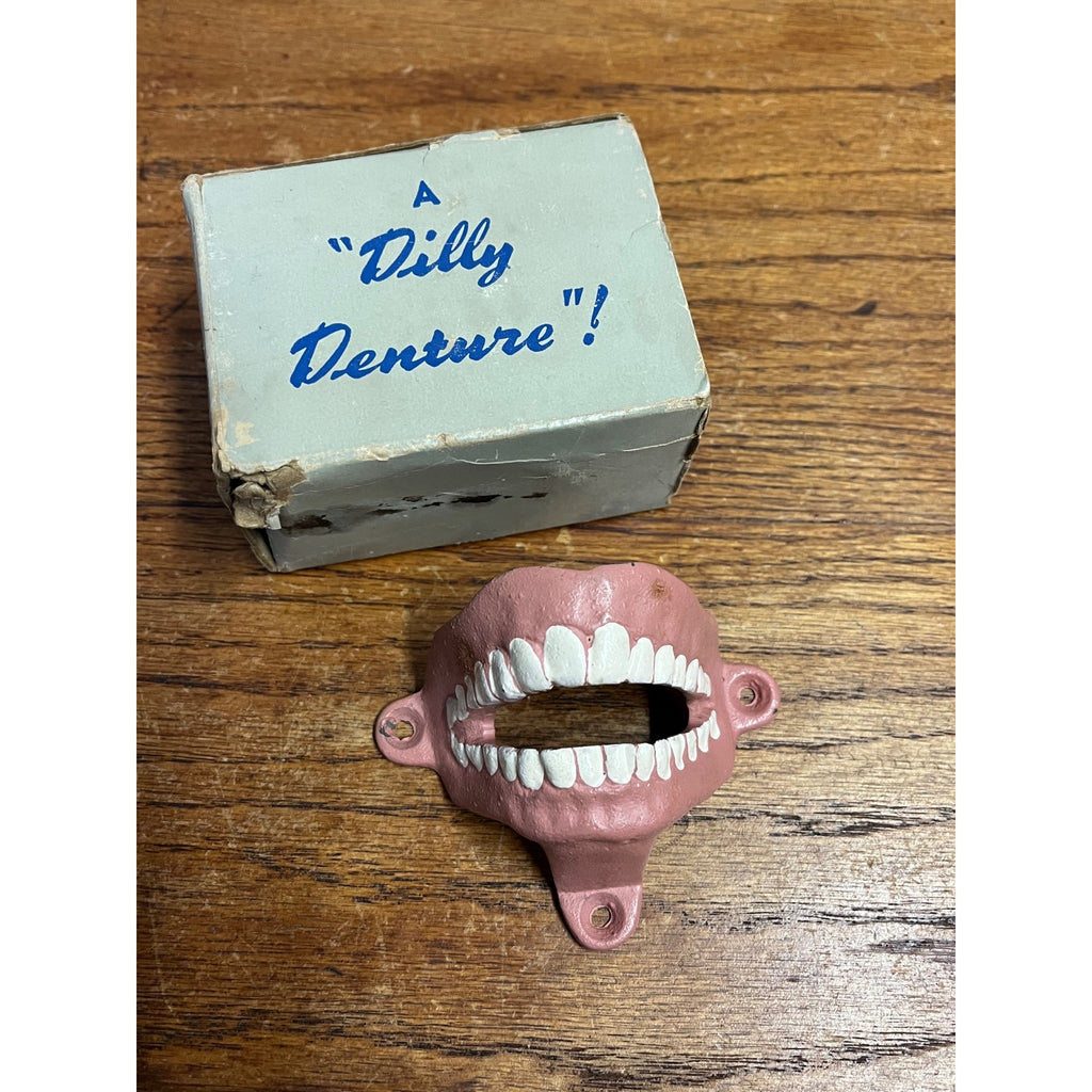 Briggs Shaffner "Falsies" Dentures Wall Mount Bottle Opener 1940s