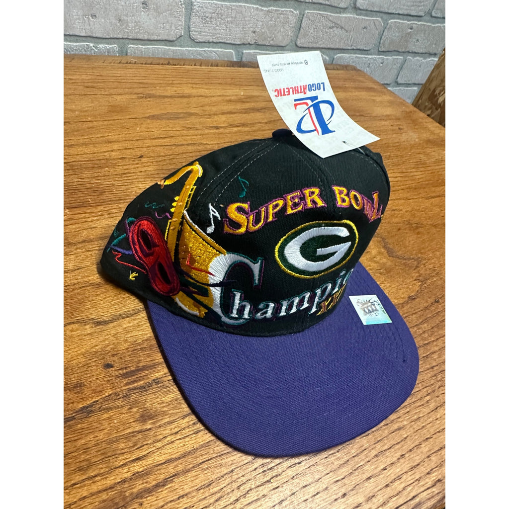 NWT Vintage Green Bay Packers Super Bowl XXXI Champions Logo Athletic Hat Cap