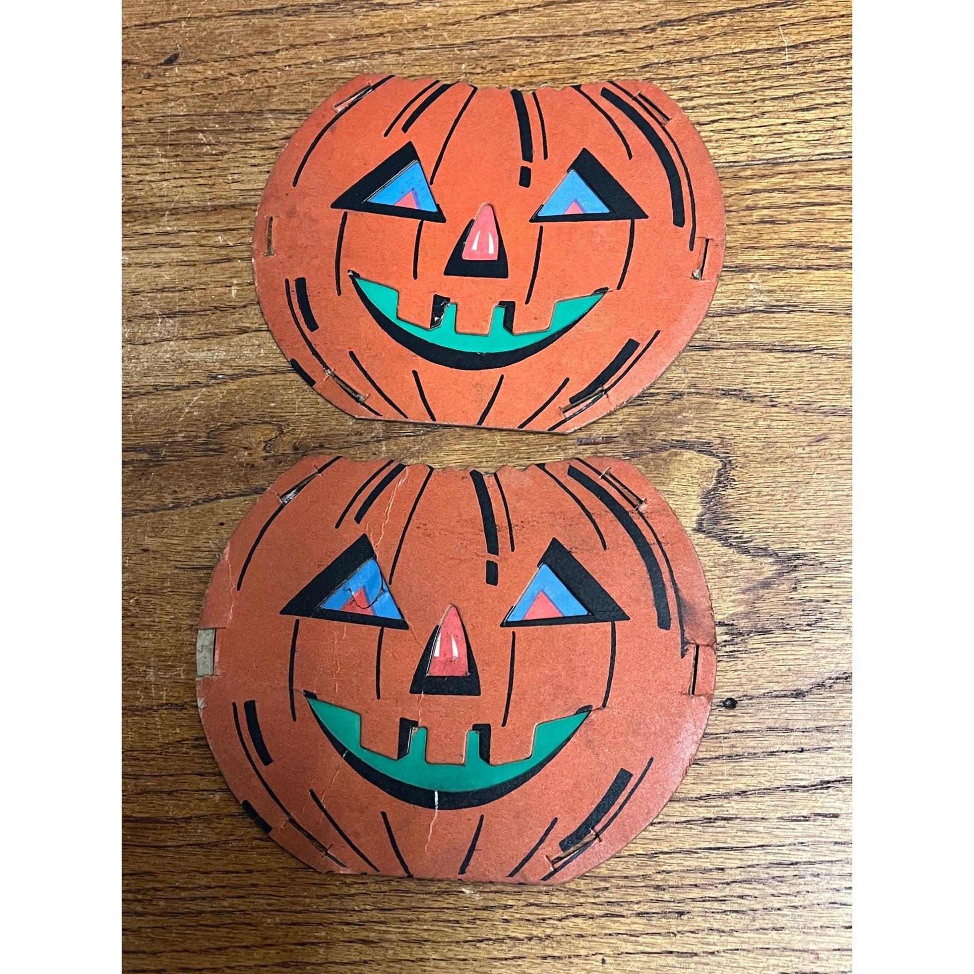 Vintage Jack O Lantern JOL Cardboard Faces for Dolly Toy Co Lantern Diecut