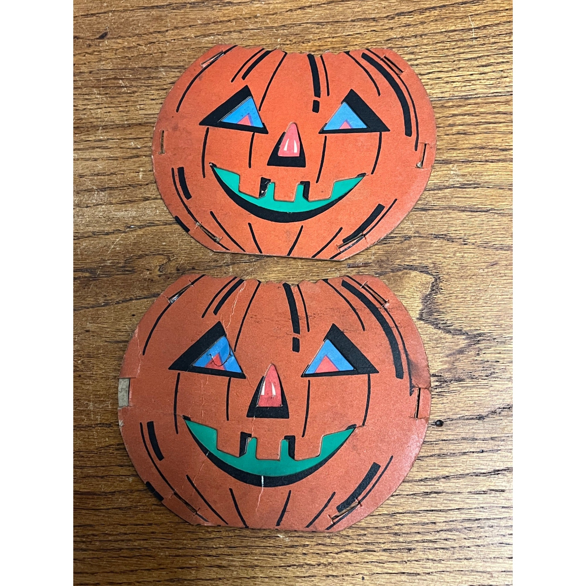 Vintage Jack O Lantern JOL Cardboard Faces for Dolly Toy Co Lantern Diecut