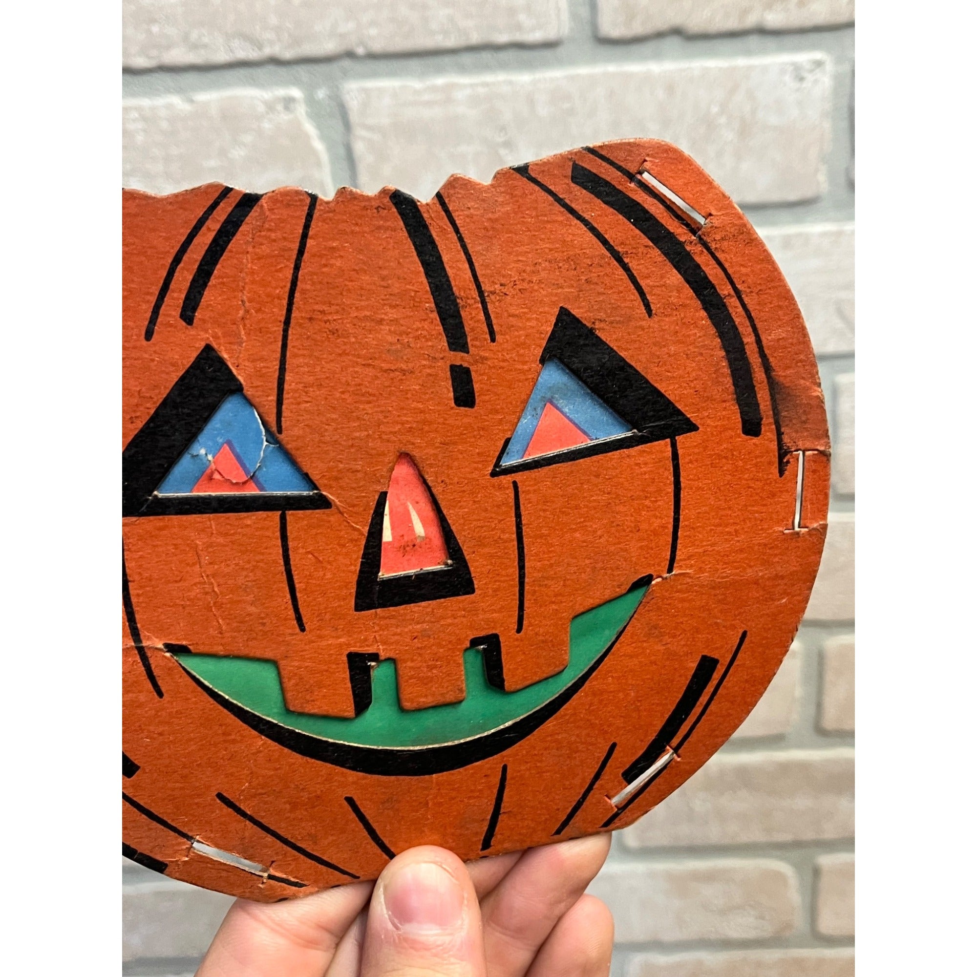 Vintage Jack O Lantern JOL Cardboard Faces for Dolly Toy Co Lantern Diecut