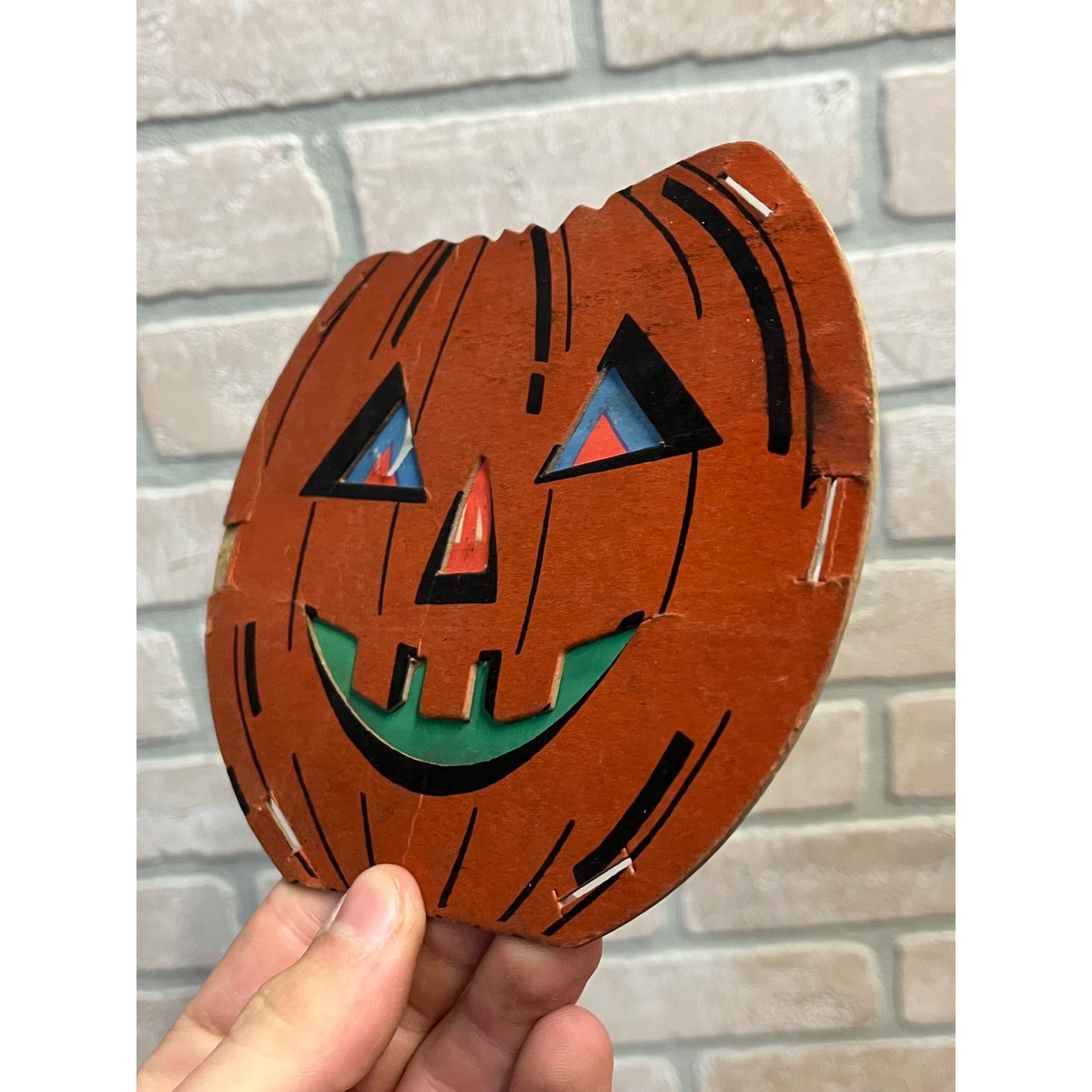 Vintage Jack O Lantern JOL Cardboard Faces for Dolly Toy Co Lantern Diecut