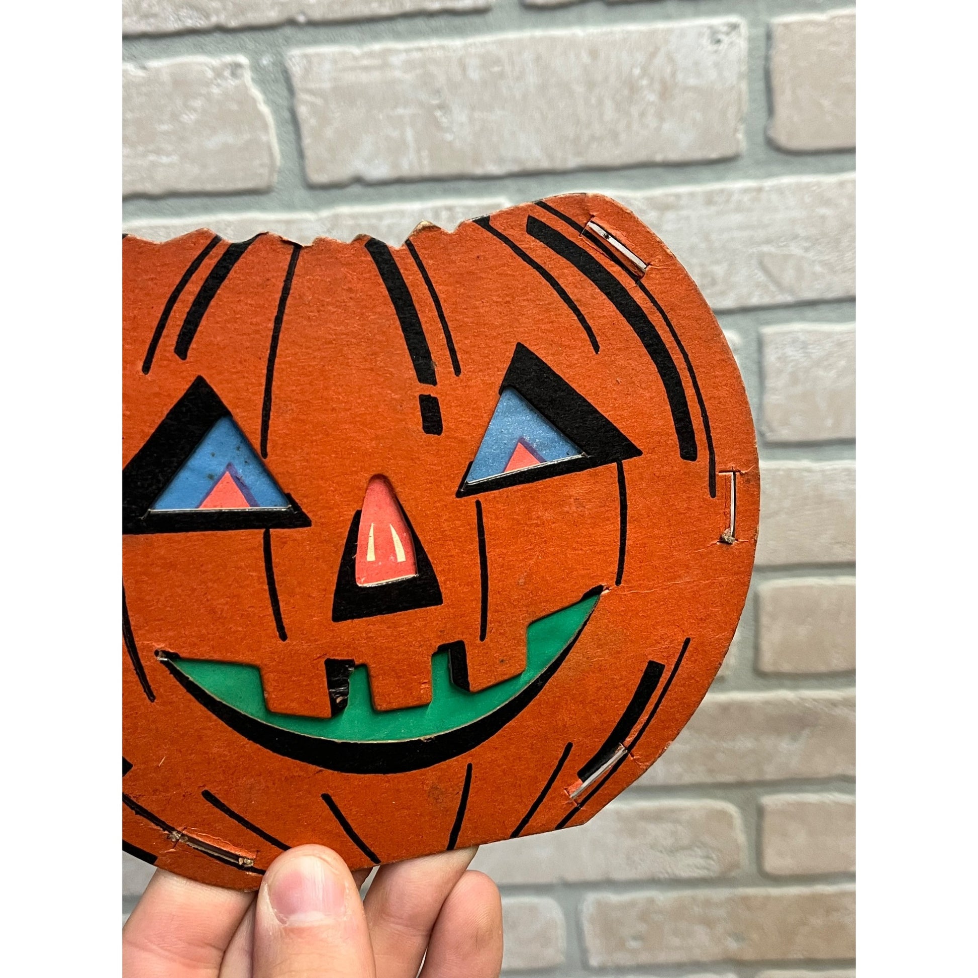 Vintage Jack O Lantern JOL Cardboard Faces for Dolly Toy Co Lantern Diecut