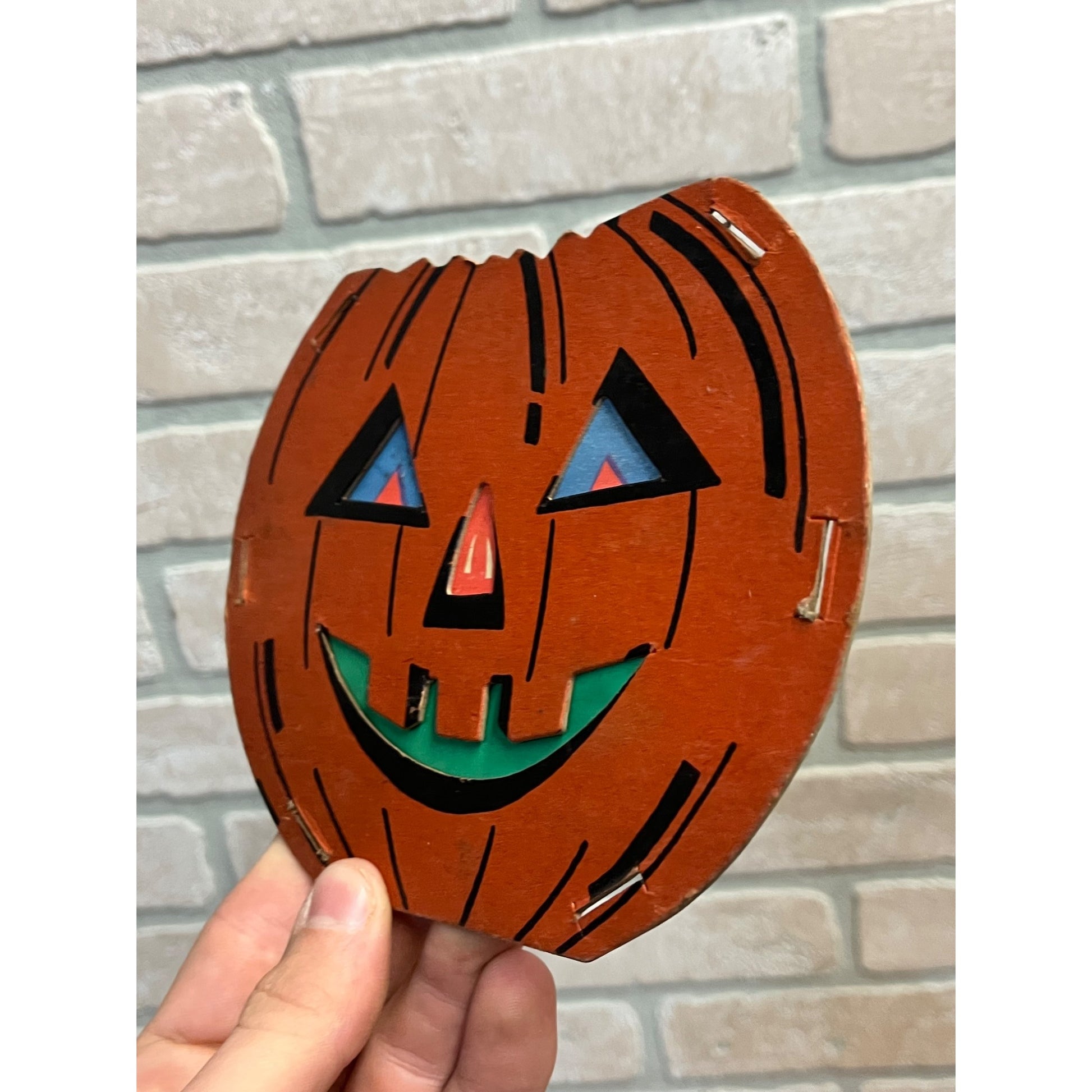 Vintage Jack O Lantern JOL Cardboard Faces for Dolly Toy Co Lantern Diecut