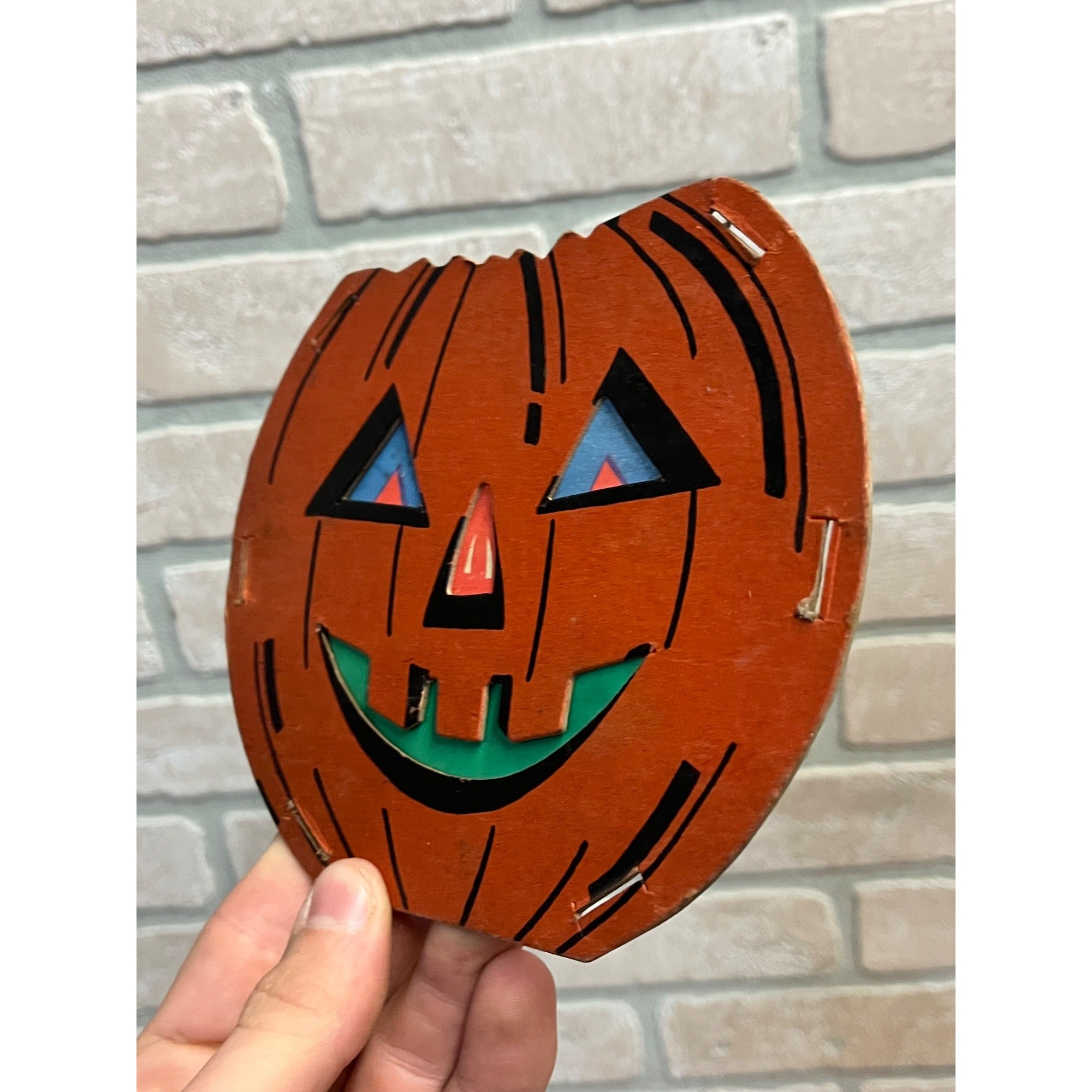 Vintage Jack O Lantern JOL Cardboard Faces for Dolly Toy Co Lantern Diecut