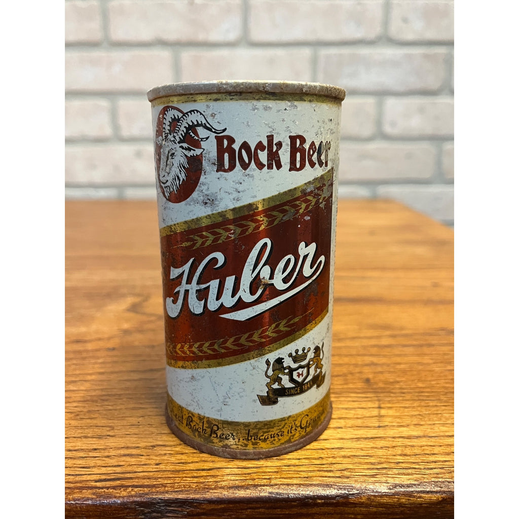 Vintage Huber Bock Beer Flat Top Can Monroe Wisconsin Wis