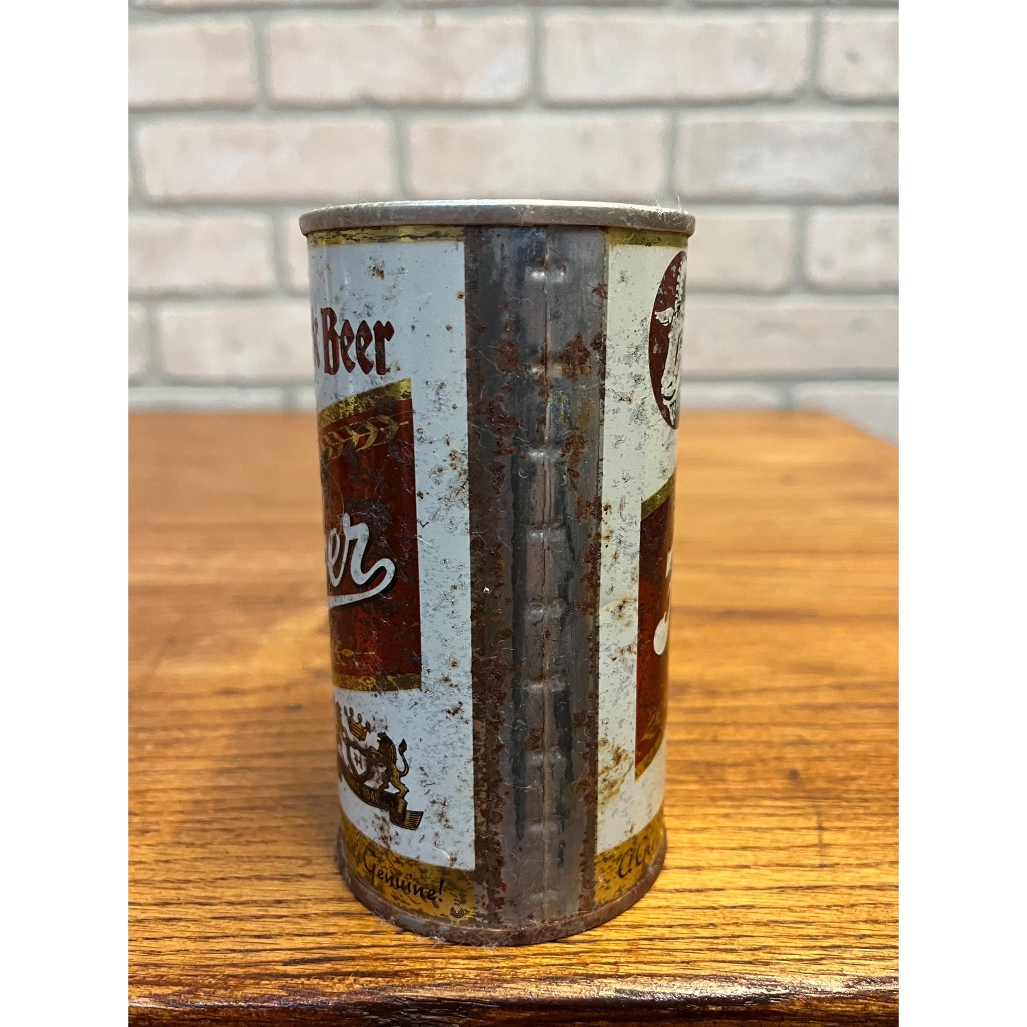 Vintage Huber Bock Beer Flat Top Can Monroe Wisconsin Wis
