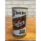 Vintage Huber Bock Beer Flat Top Can Monroe Wisconsin Wis