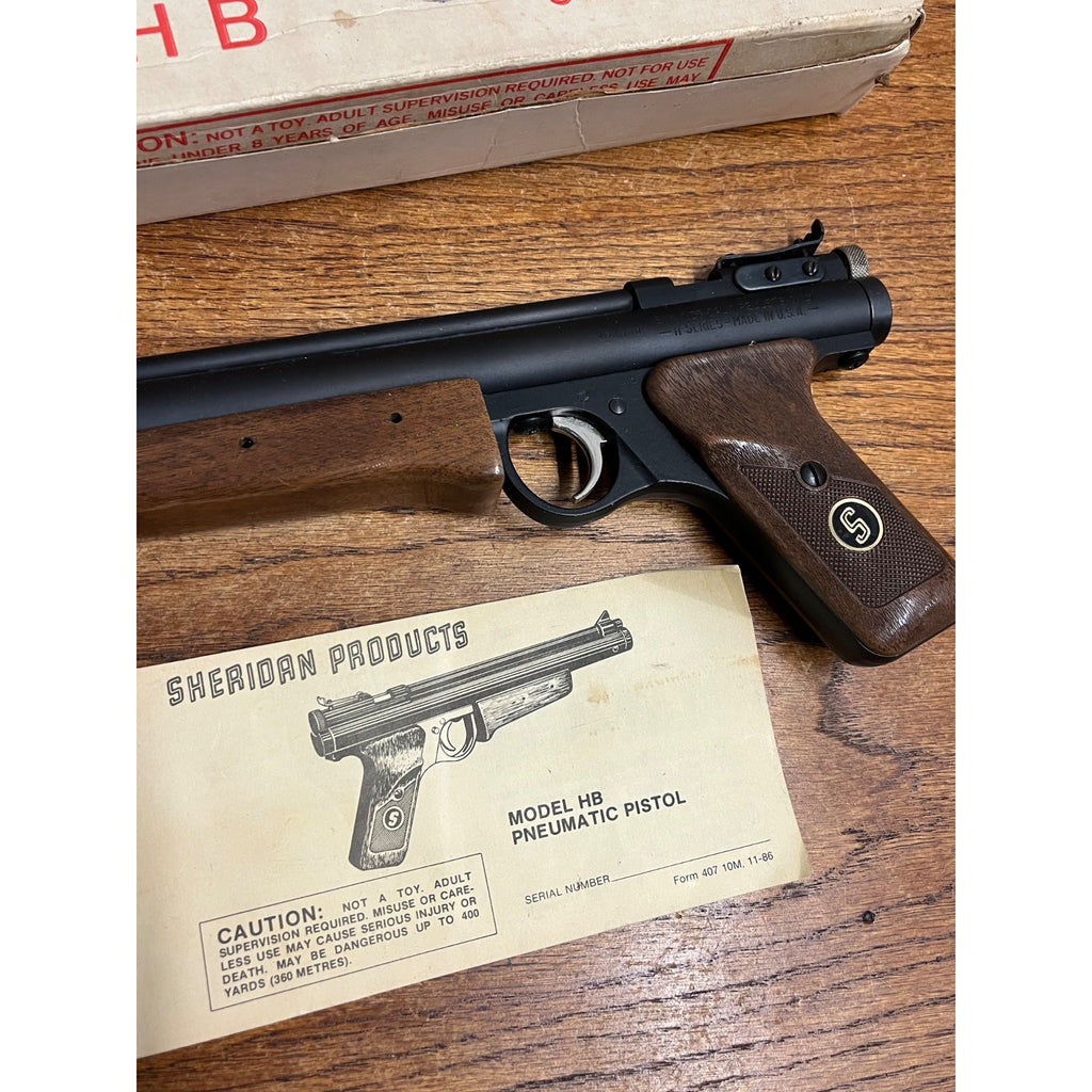 Vintage Benjamin-Sheridan HB Series Pellet Airsoft Pump Pistol .20 Caliber 5mm