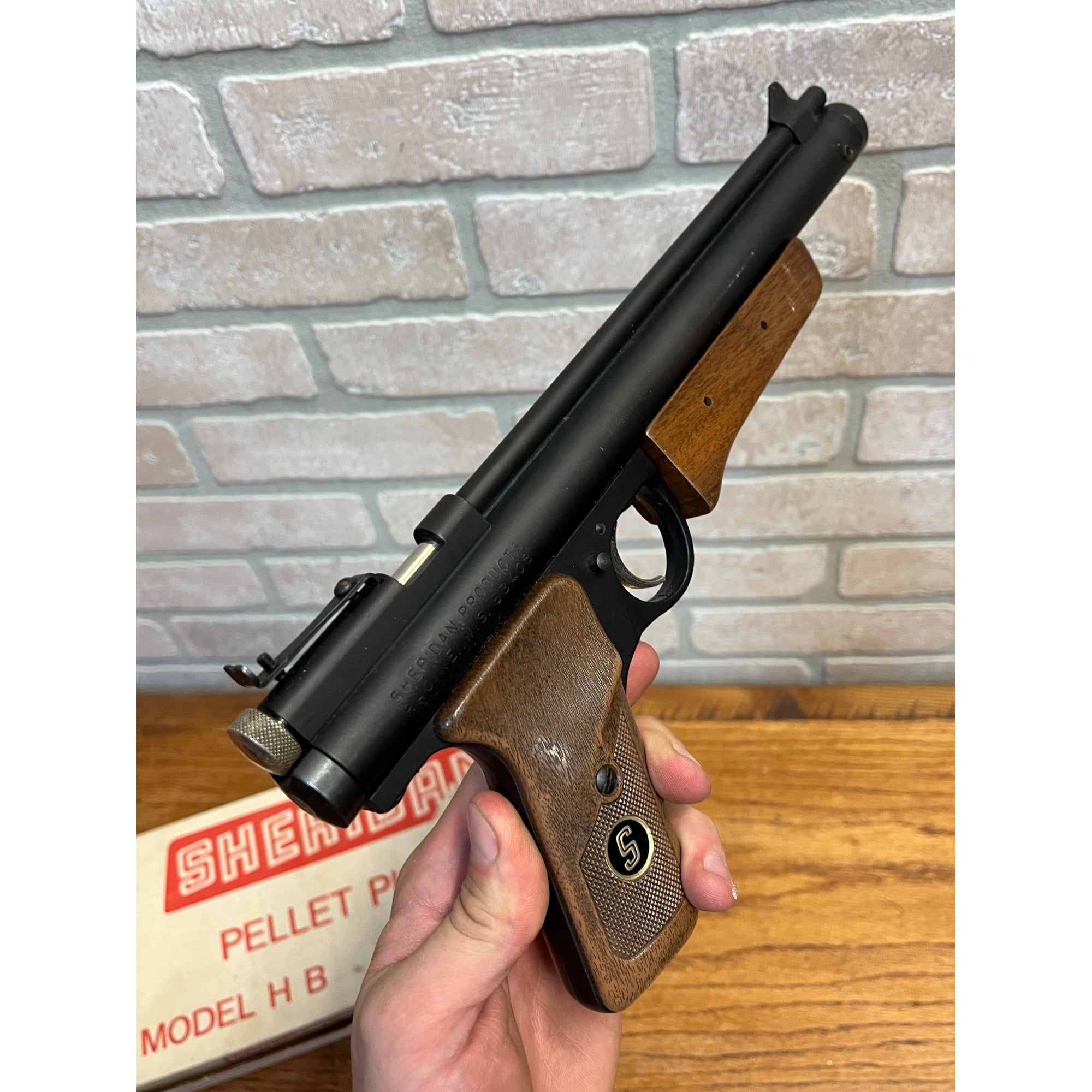 Vintage Benjamin-Sheridan HB Series Pellet Airsoft Pump Pistol .20 Caliber 5mm