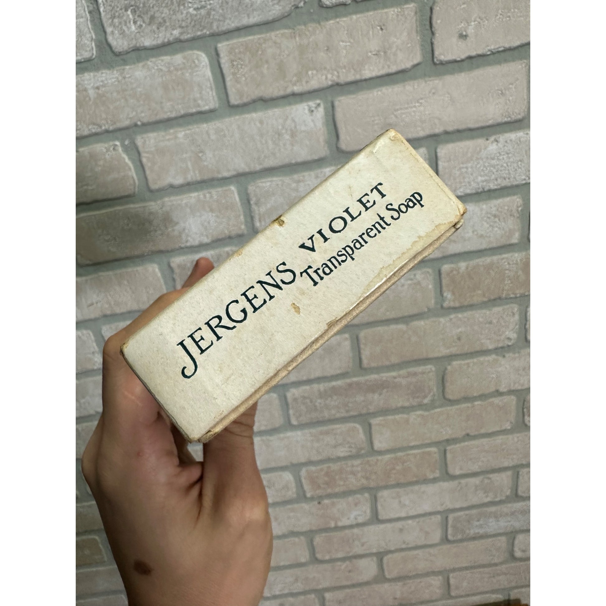 Vintage Andrew Jergens Co. New York Violet Soap Box Empty Decor