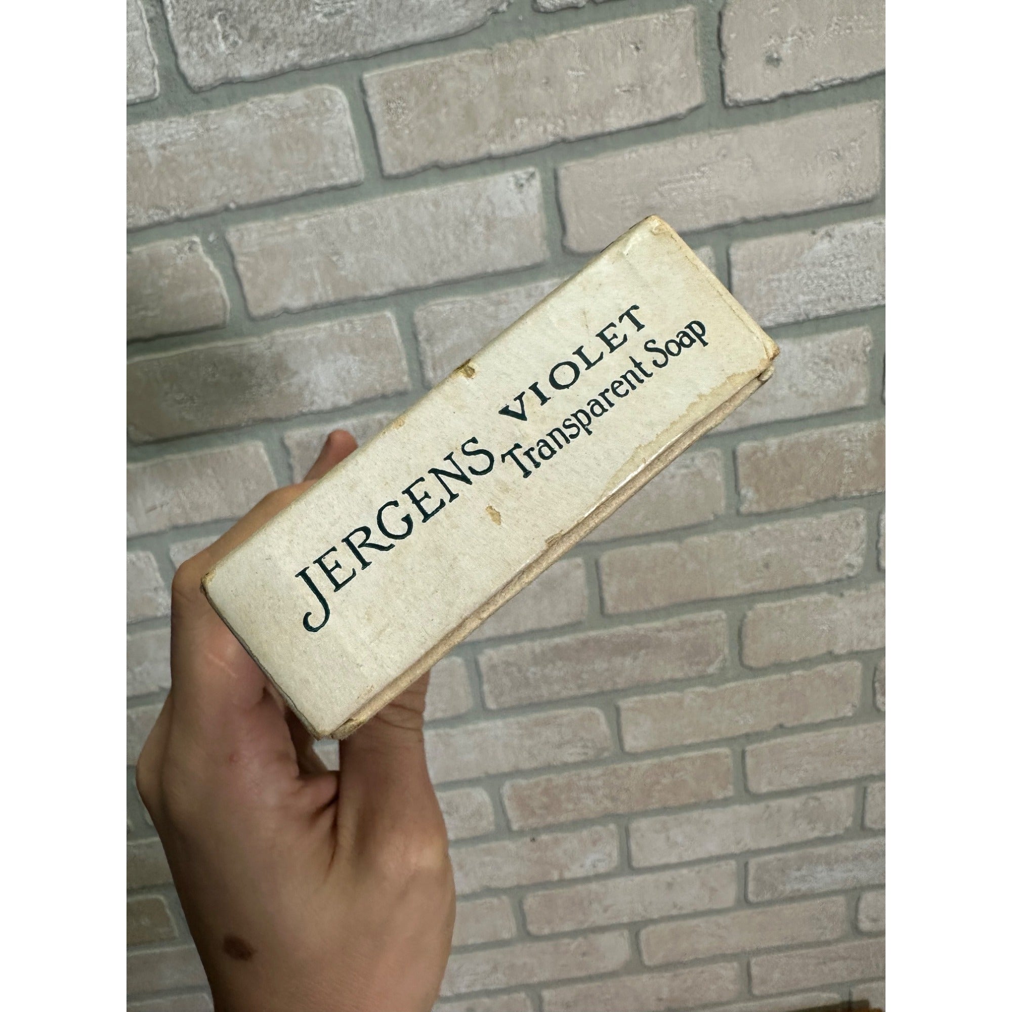 Vintage Andrew Jergens Co. New York Violet Soap Box Empty Decor