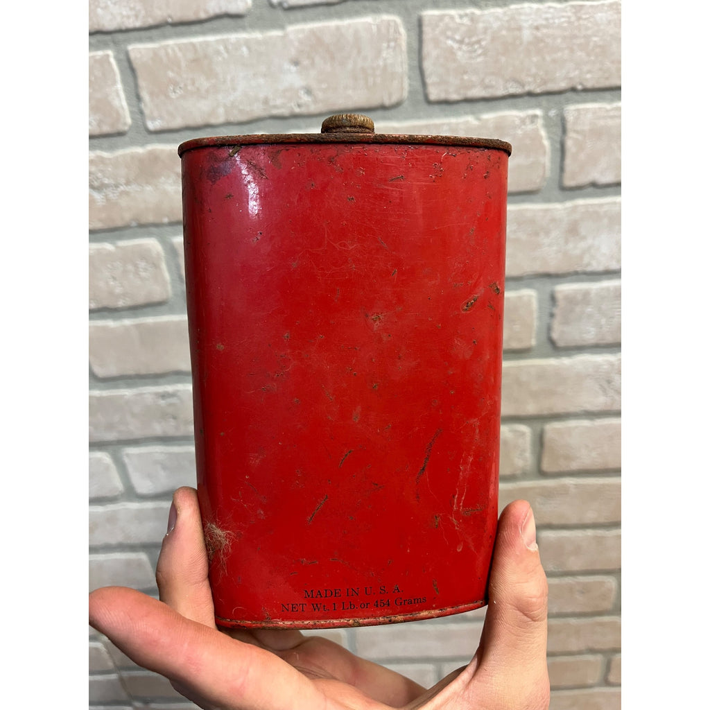 Vintage Dupont FFF Superfine 1LB Gun Powder Can EMPTY Advertising Red