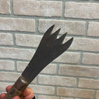 Antique Primitive Ice Block Pick Chipper w/ Teeth & Wood Handle Farmhouse Country Kitchen Decor
