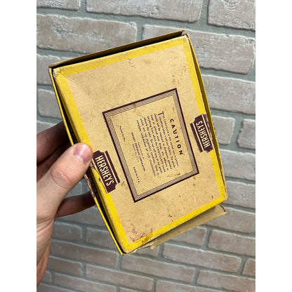 Vintage 1940s Hershey's w/ Almonds Candy Bar Empty Cardboard Display Box