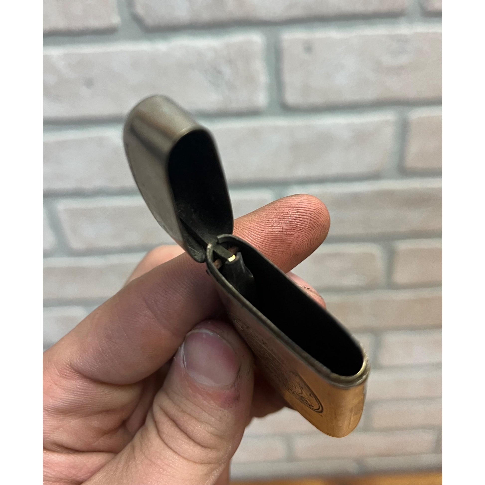 Vintage Pabst Blue Ribbon Beer Nickel Brass Match Case Holder Milwaukee Wis