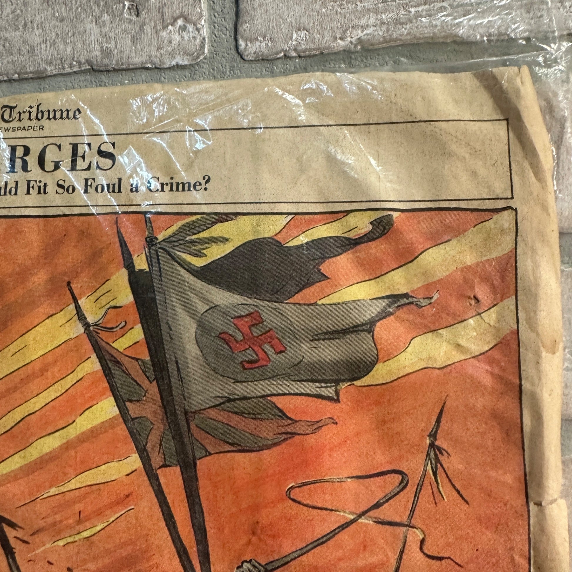 1942 Chicago Daily Tribune " The Scourages" Military WW2 Poster Carey Orr