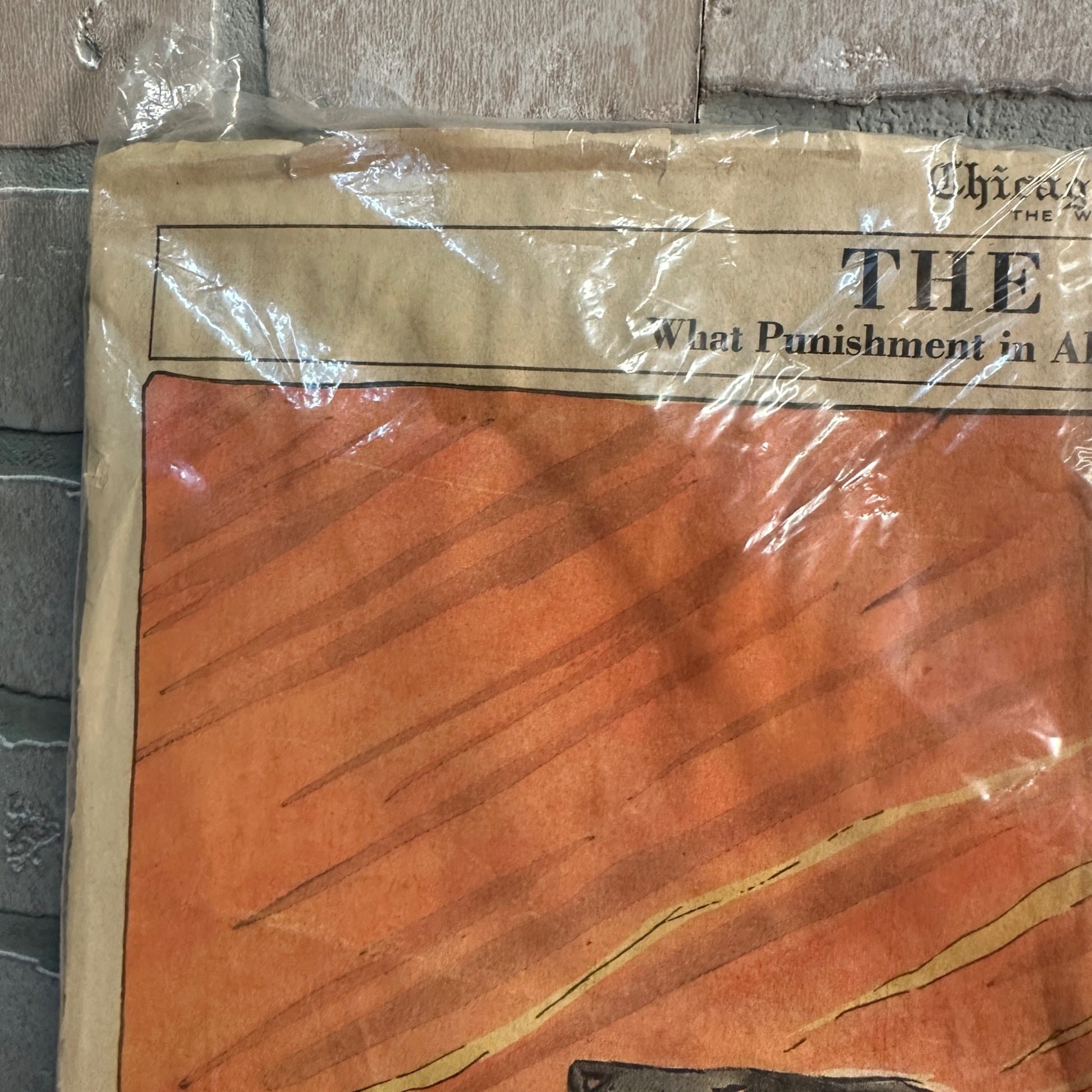 1942 Chicago Daily Tribune " The Scourages" Military WW2 Poster Carey Orr