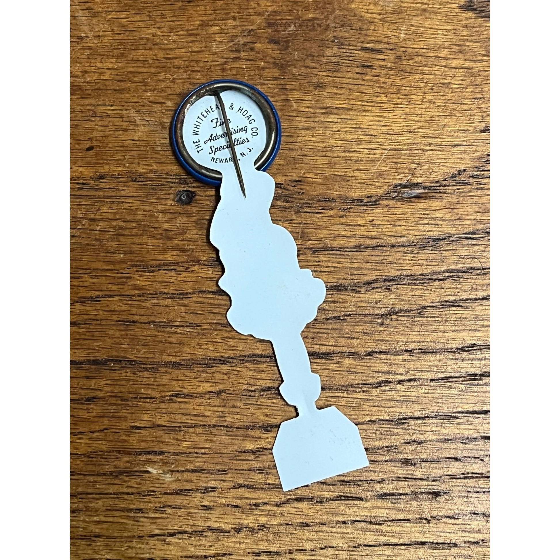 Original 1940s Miller High Life Beer Girl on Moon Celluloid Pin w/ Hanger