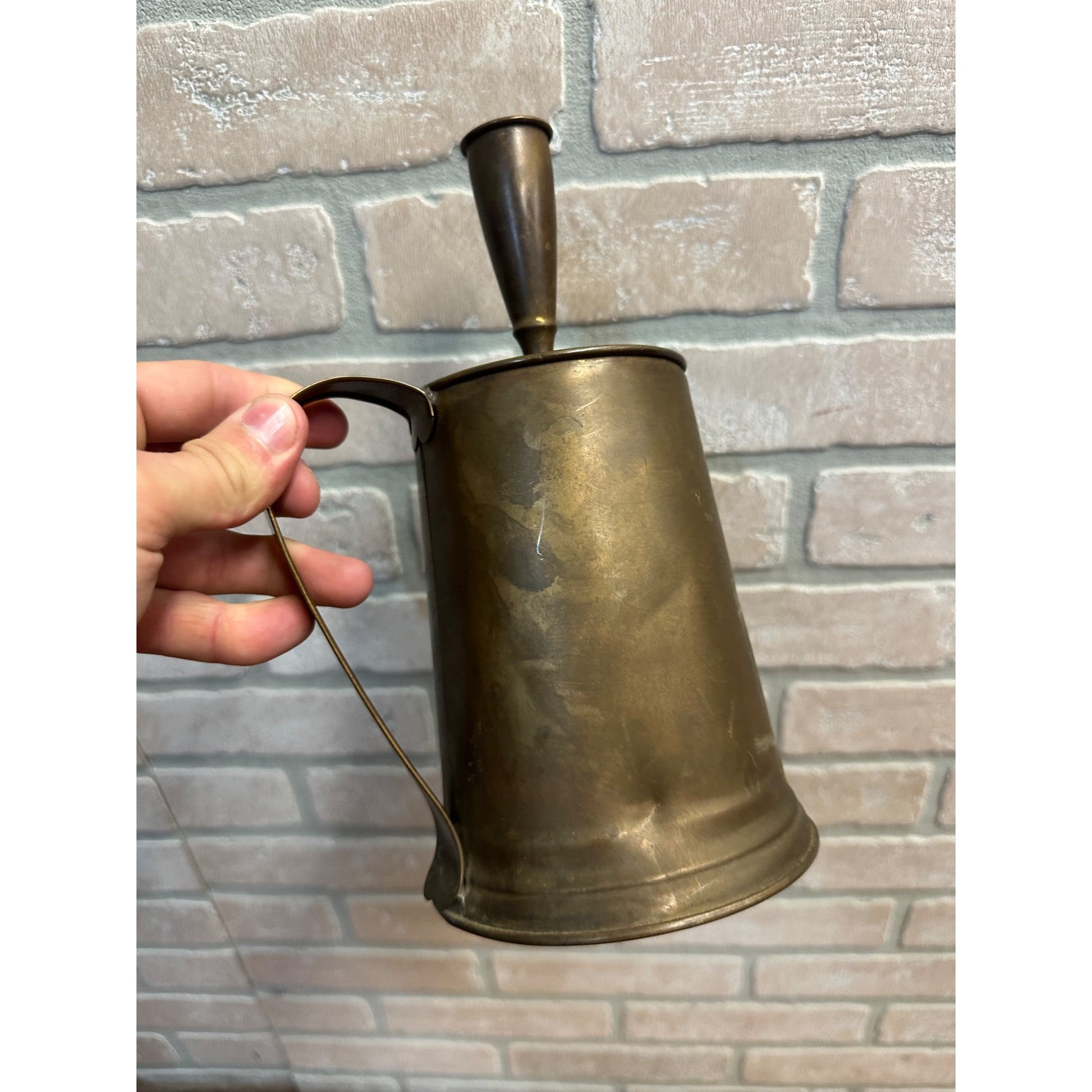 VINTAGE ANTIQUE BRASS LIGHTNING LIGHTER FIRE STARTER - FIREPLACE WOOD STOVE