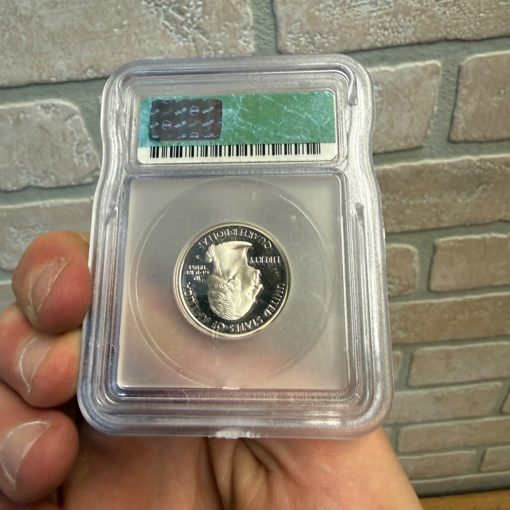 Certified ICG PR70 DCAM Silver Proof Quarter State  - Wisconsin 2004 S