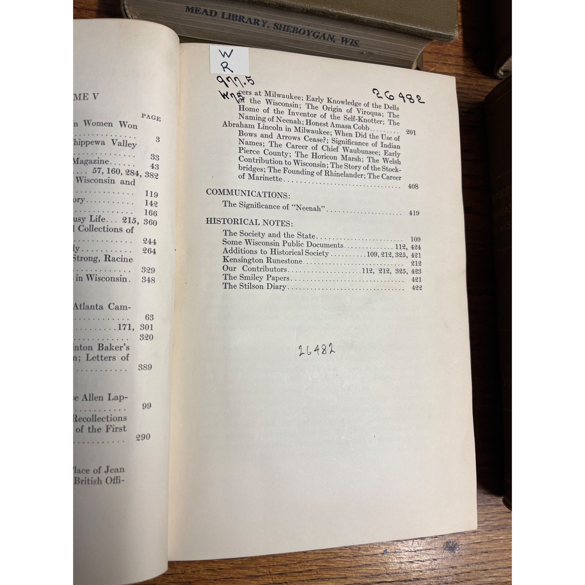 The Wisconsin Magazine of History BOUND Hardcover Books 1919 to 1924