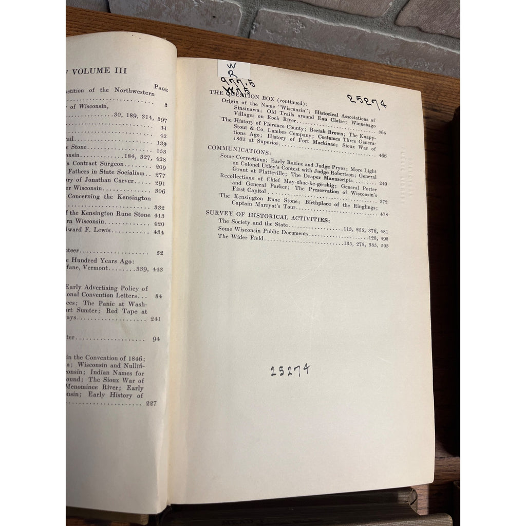 The Wisconsin Magazine of History BOUND Hardcover Books 1919 to 1924