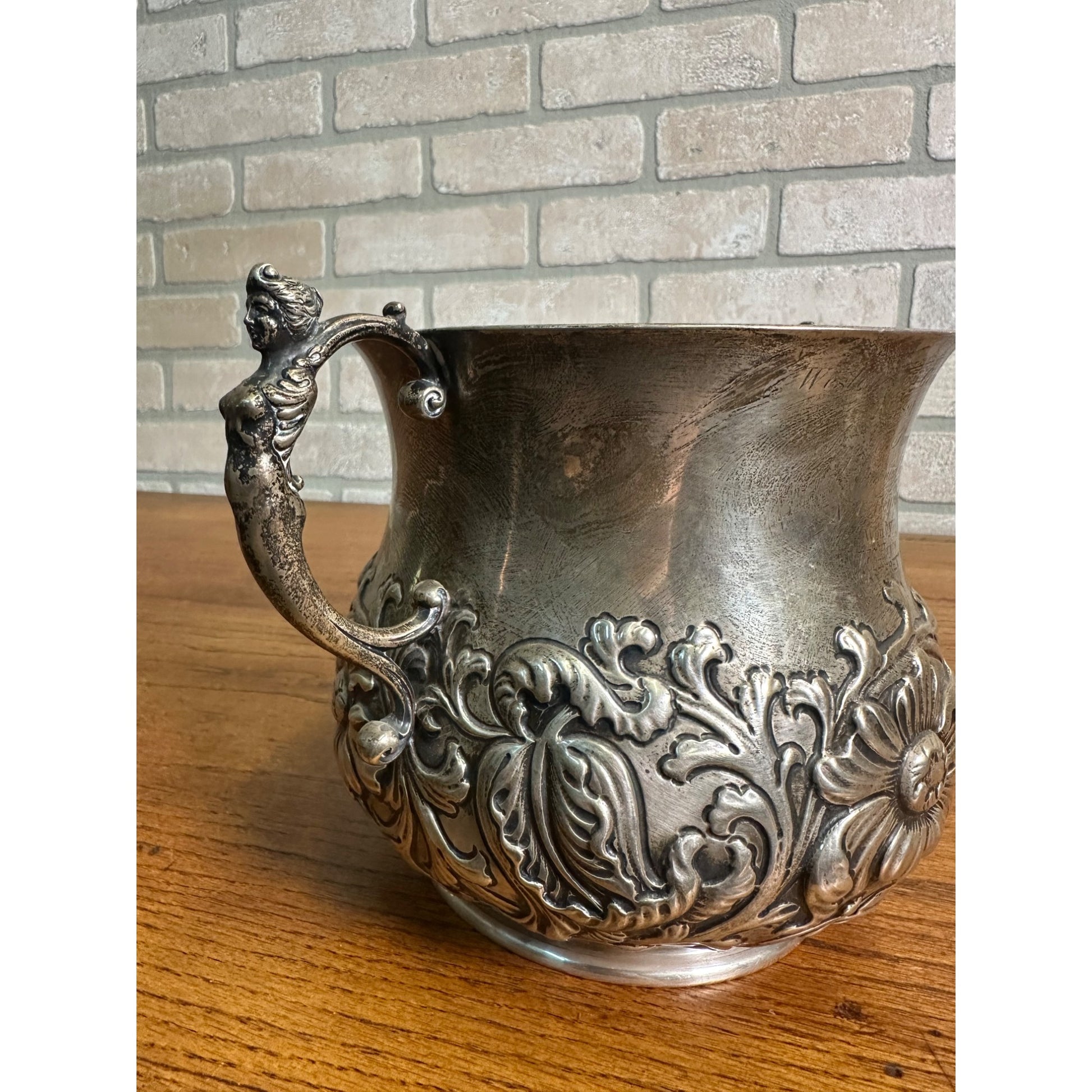 1891 Pony Race Sterling Silver Trophy Cup - 20 Troy Oz - 637 Grams