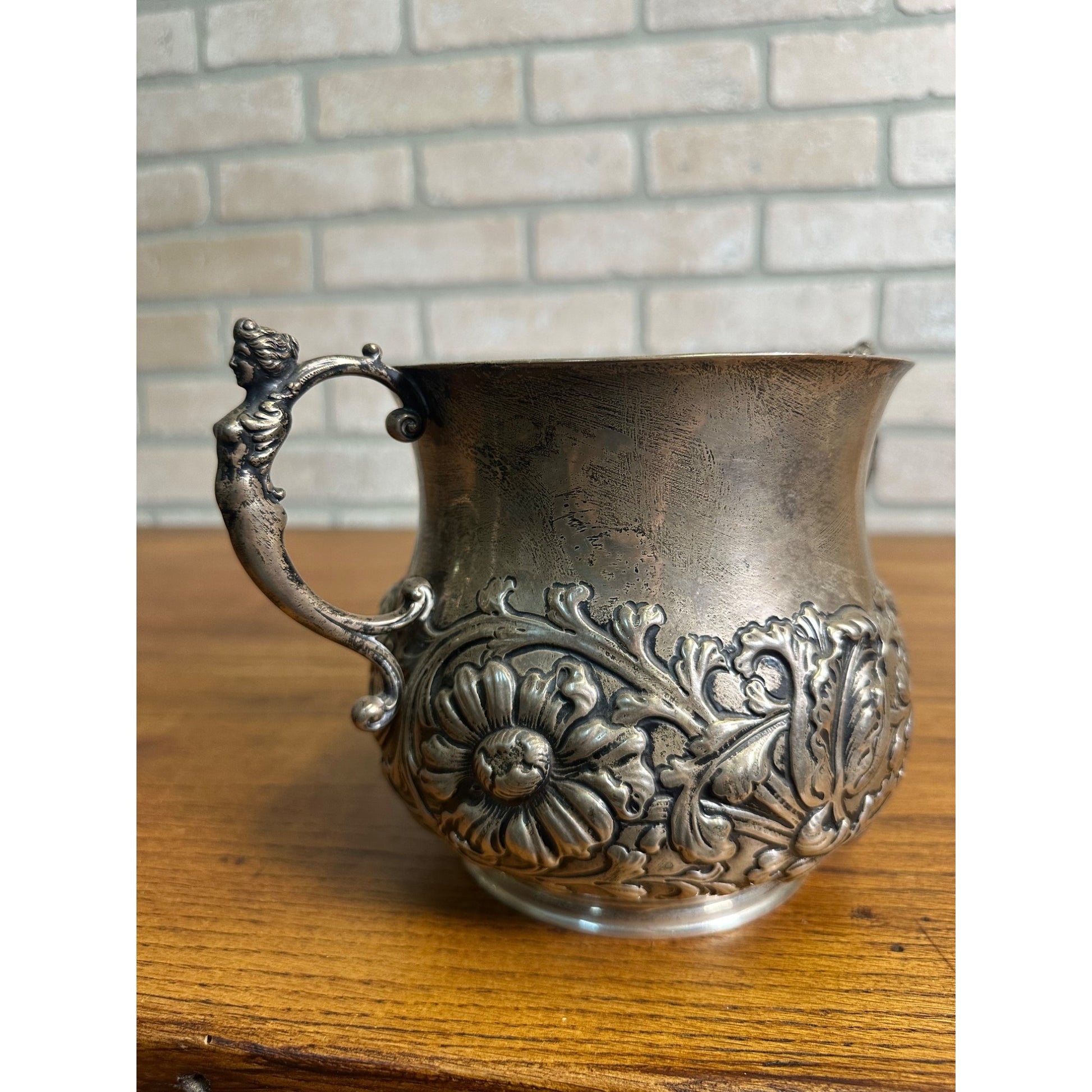 1891 Pony Race Sterling Silver Trophy Cup - 20 Troy Oz - 637 Grams