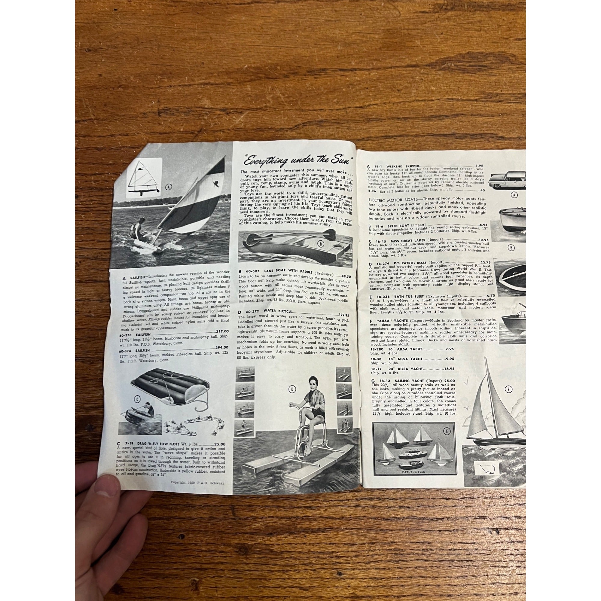 Vintage 1959 FAO Schwartz Toy Catalog Toys Summer Original New York