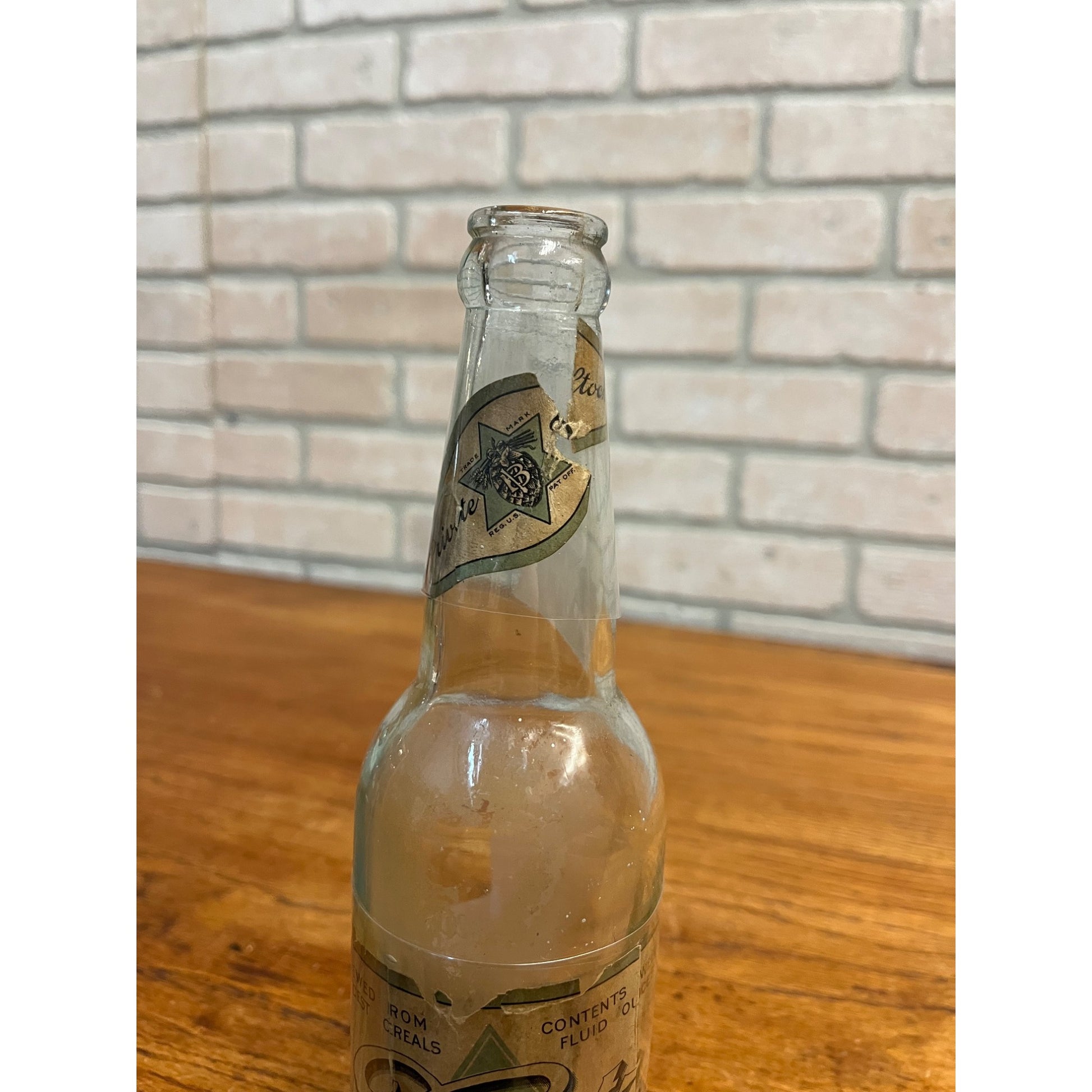 Vintage Blatz Private Stock Beer IRTP Paper Label Bottle Milwaukee, Wis 12oz