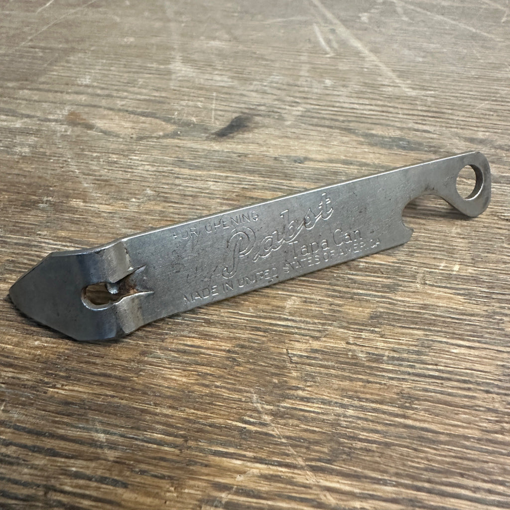 Vintage 1930s Pabst Blue Ribbon Tapa Can Beer Opener 5" Milwaukee