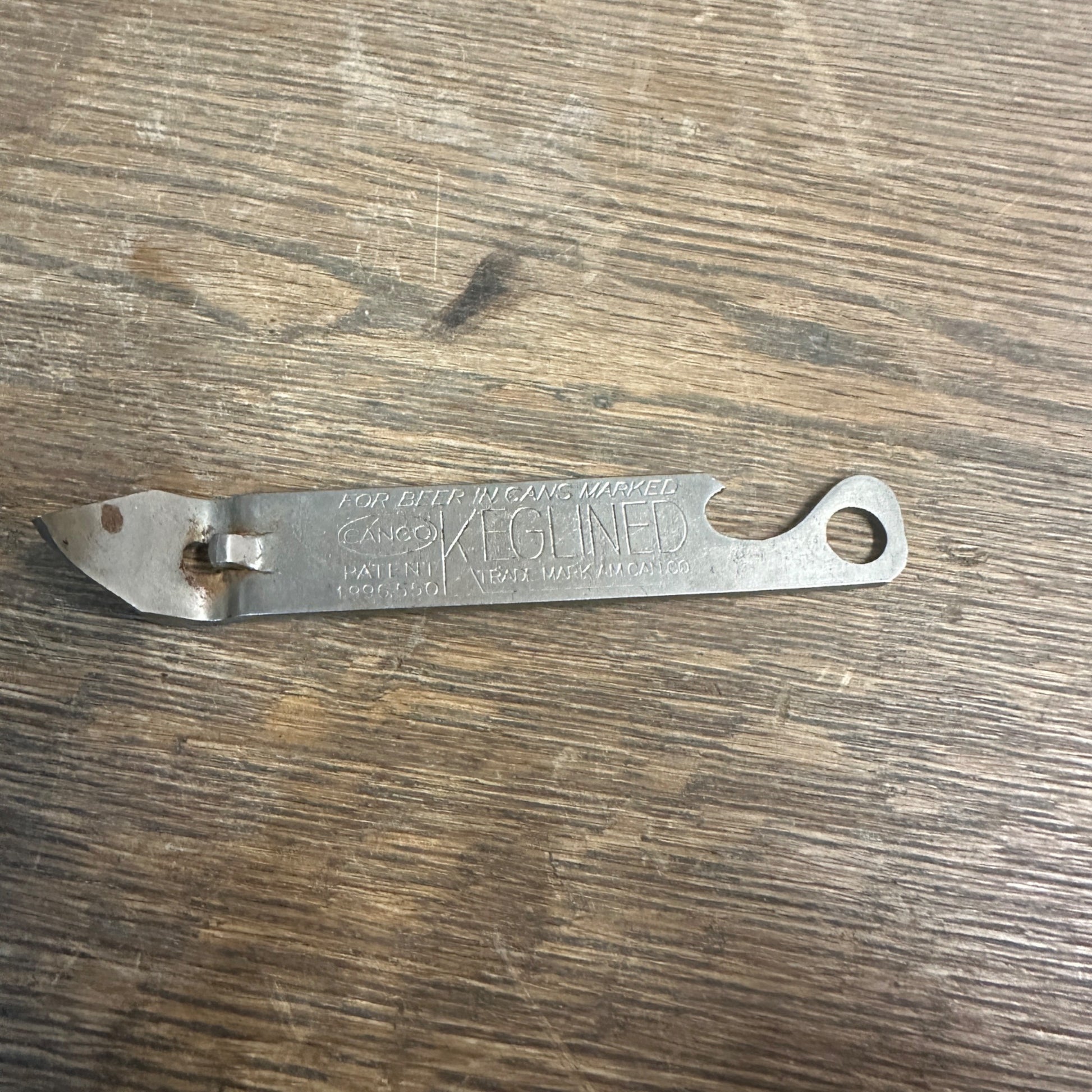 Vintage 1930s Pabst Blue Ribbon Tapa Can Beer Opener 5" Milwaukee