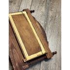 Antique Victorian Eastlake Walnut Mirror Towel Rack Washstand Hall Tree Shelf