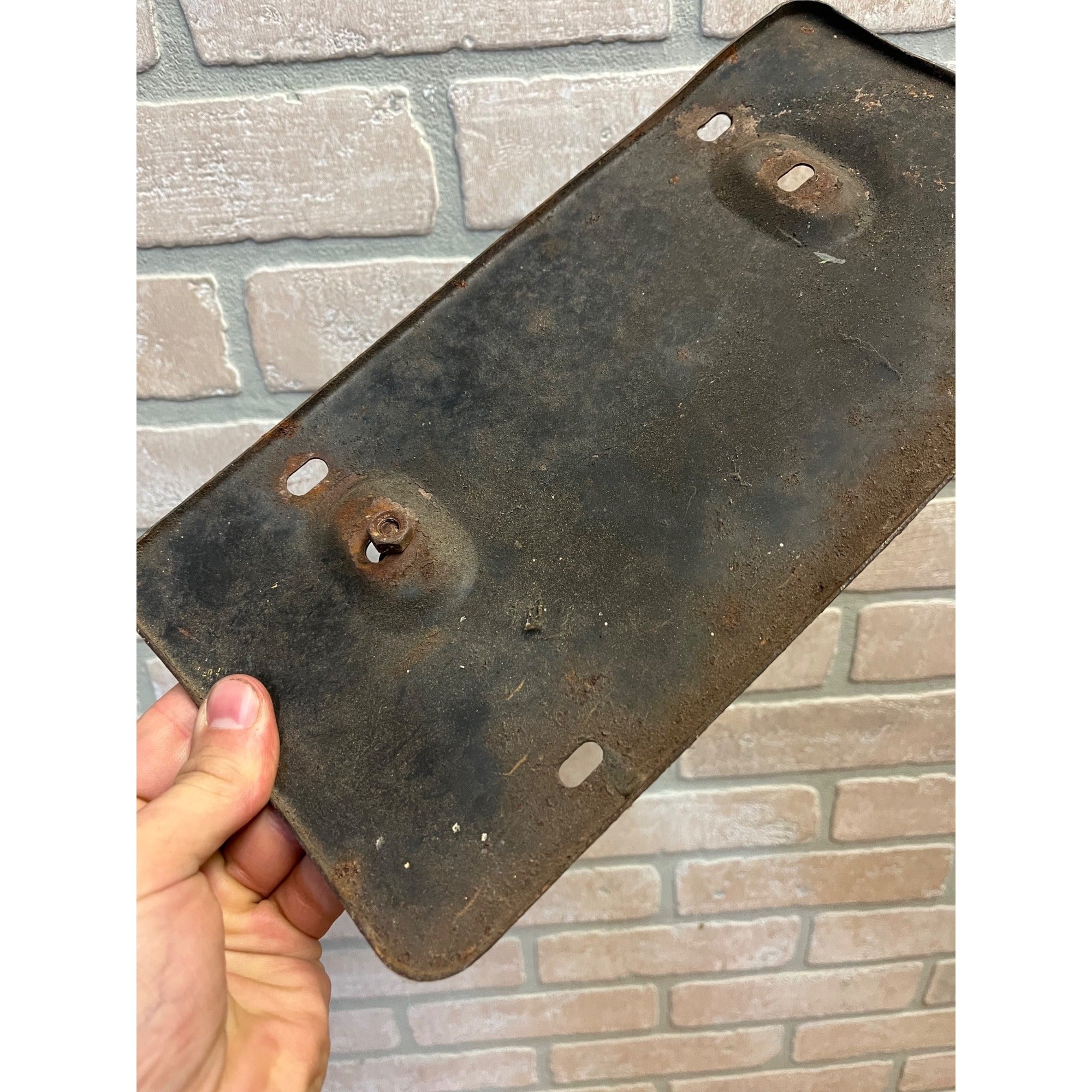 Antique Early Automobile License Plate Bracket Holder Pre-War Hot Rat Road Car