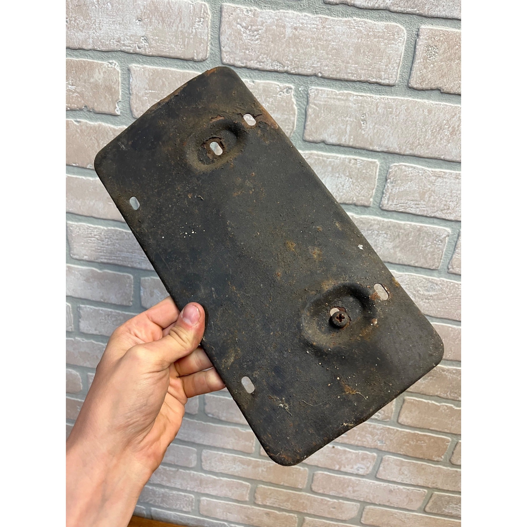 Antique Early Automobile License Plate Bracket Holder Pre-War Hot Rat Road Car