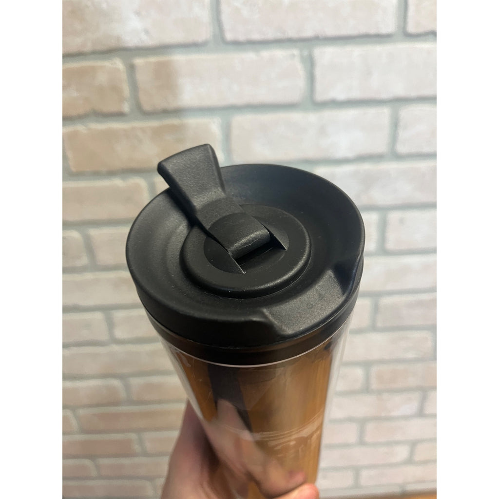 2014 Starbucks Coffee Free Refill 16oz Tumbler Travel Mug Pike Place 1st Store