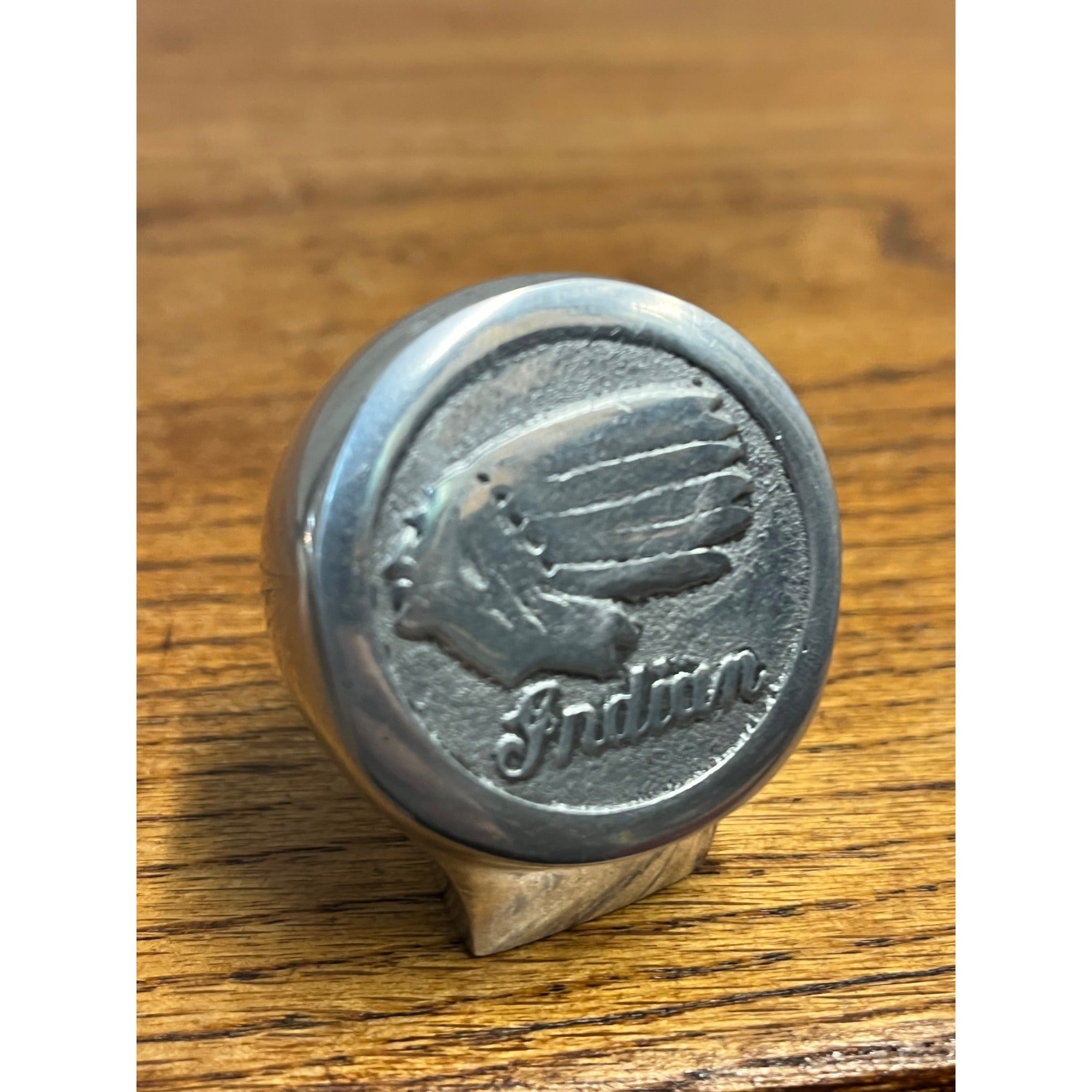 Vintage 1940s Indian Motorcycle Chief Polished Aluminum Gearshift Knob