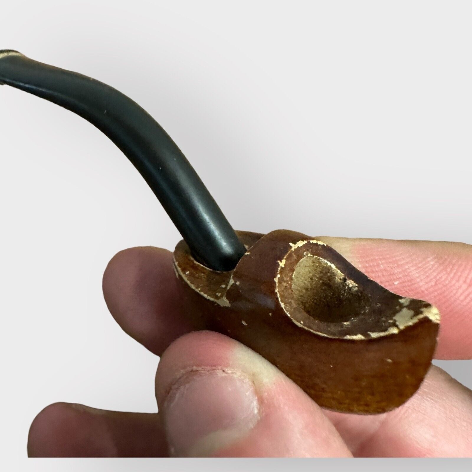 Vintage Holland Dutch Wooden Shoe Smoking Tobacco Pipe Miniature