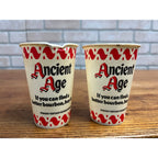 Vintage Ancient Age Bourbon Sample Advertising Wax Paper Dixie Lily Cups
